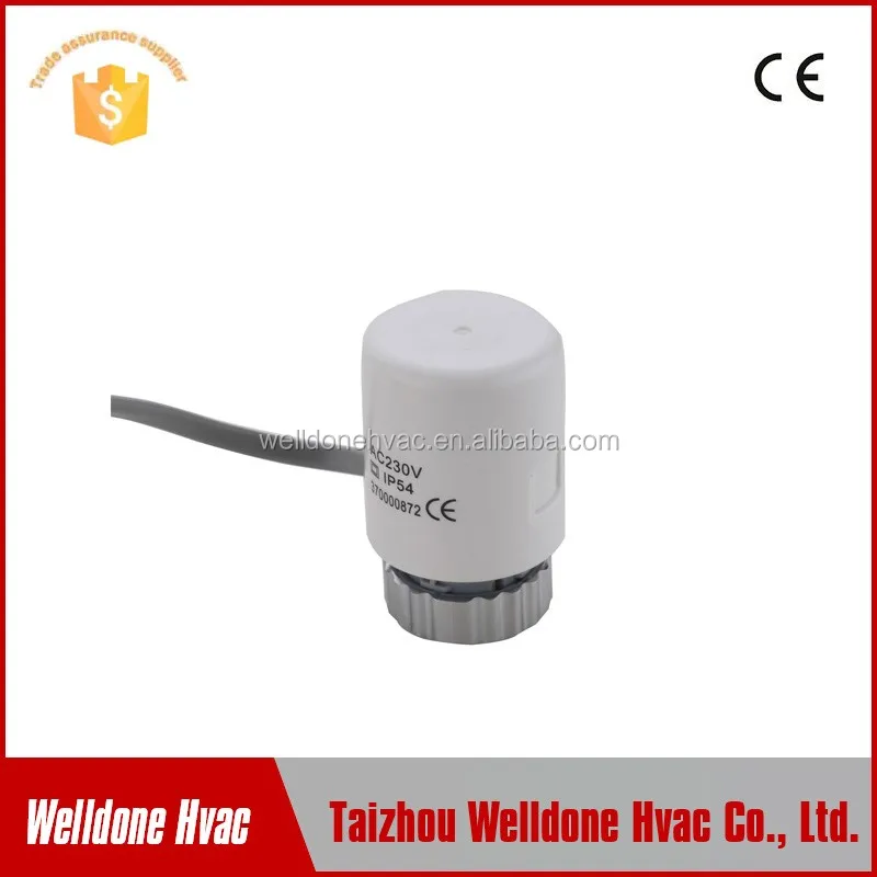 Underfloor Heating System IP54 M30*1.5 Electric Thermal Actuator valve head