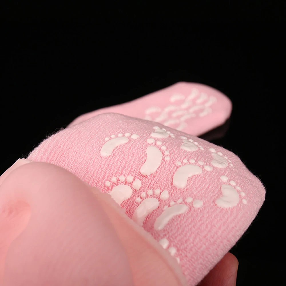 2017 увлажняющие красивые Лавандовые спа гелевые носки для ухода за кожей, против сухости и отшелушивания, лучшие здоровые цвета, эфирное масло для женщин