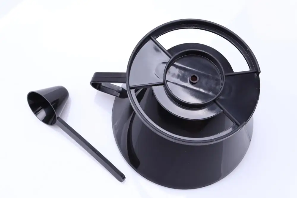 Number 2-Size Filter, Brews 2 to 6-Cups black Coffee Cone Dripper Coffee Maker Coffee Reusable Filter Cone with spoon
