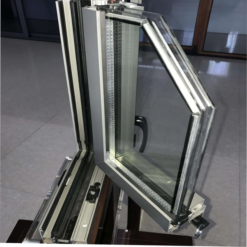 CE certificate aluminium single/double panel casement double glazed windows with cheap price