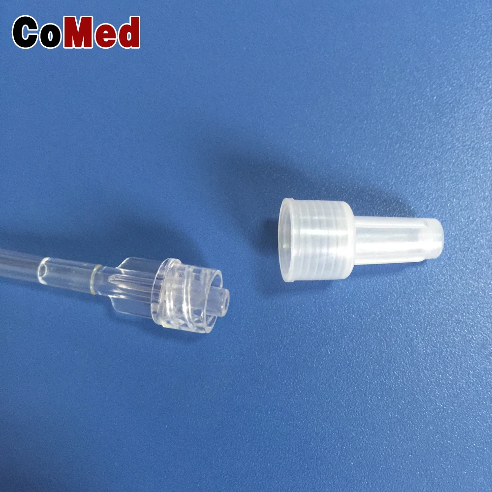 Double chamber infusion set with Y-port for single use