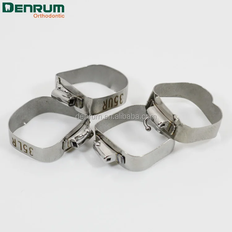 Стоматологические продукты Denrum Ортодонтические молярные полосы с Edgewise / Roth MBT трубки