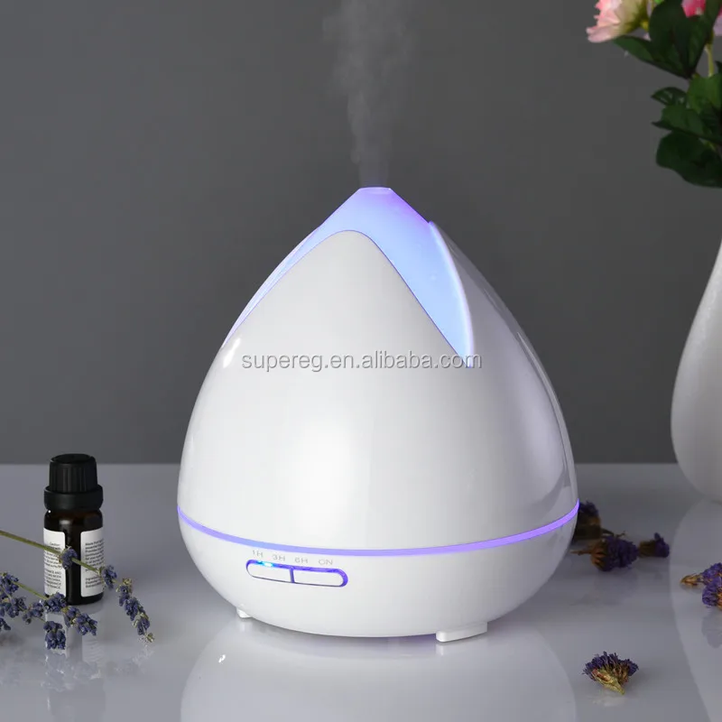 Tulip 400ml Aromatherapy Essential Oil Diffuser Home Decoration Diffusers Mist Maker Humidifier Wood Grain Colors Food Grade