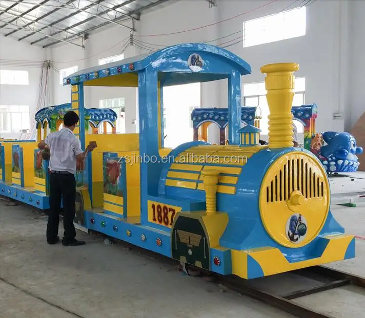 2017 Jinbo низкая цена аттракцион туристический Электрический бесследный поезд для продажи