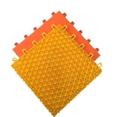 Flat surface PP interlock indoor shuffleboard court tile suspended sport  flooring