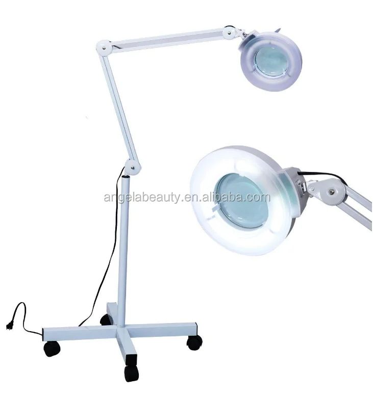 A1020 Hot sale 220v pro 8x diopter led magnifying floor stand lamp