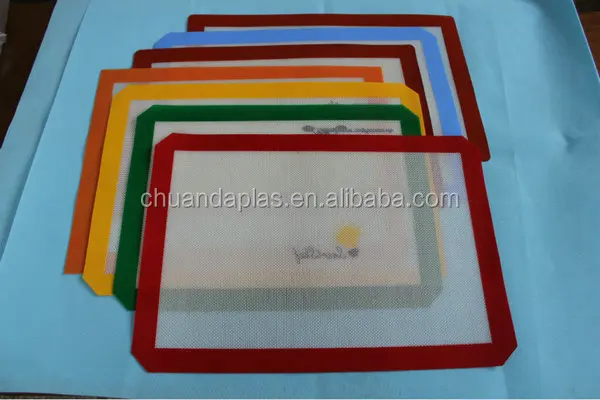 Best selling hot chinese products heat resistant fiberglass 07mm full size silicone baking mat 30 to 40