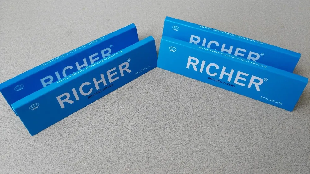 Custom bleached cigarette rolling papers 70*36mm