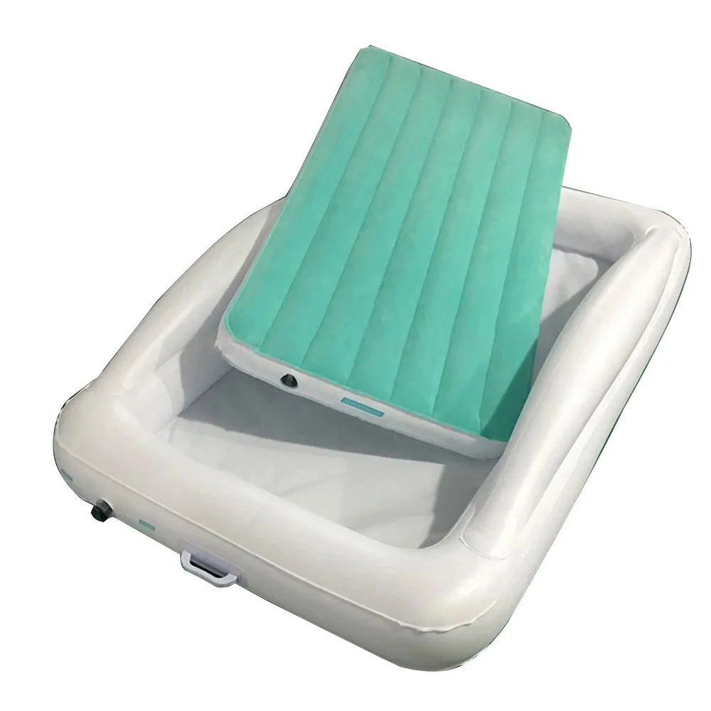 Портативная детская надувная кровать с рамкой