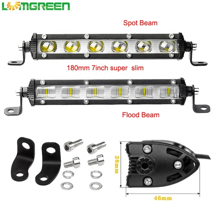 
New 4D 7inch 7' 18W Super Slim LED Work Light Bar 7inch 4D 6D 18W&nbsp; super slim led bar light ,&nbsp; small led light bar for car and motorcycle headlamp. Marketing called 30W 9D led bar .