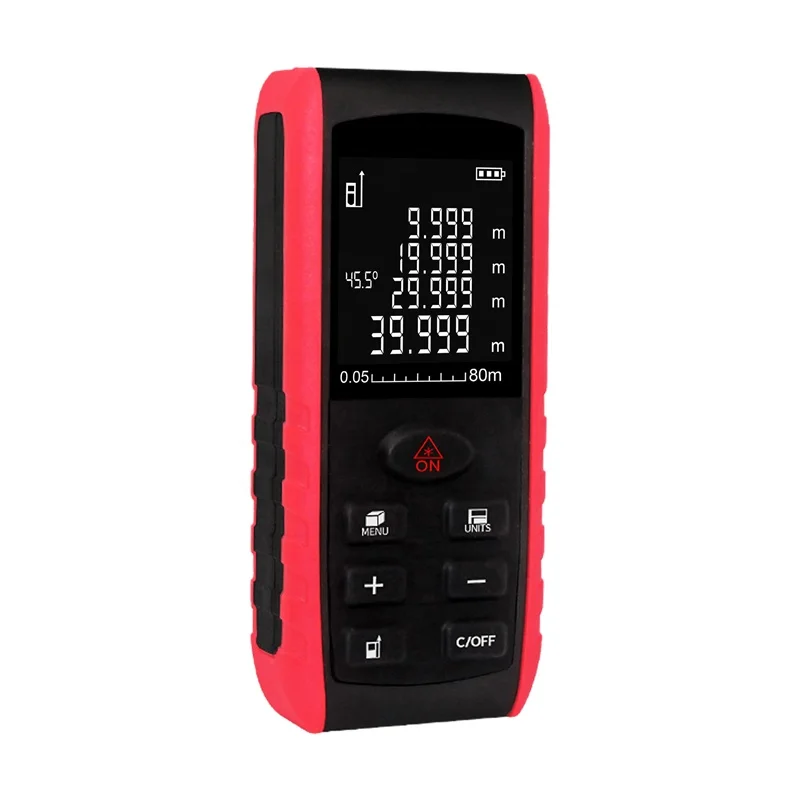 
hot selling 80m portable digital distance meter laser measure 80m laser distance meter 