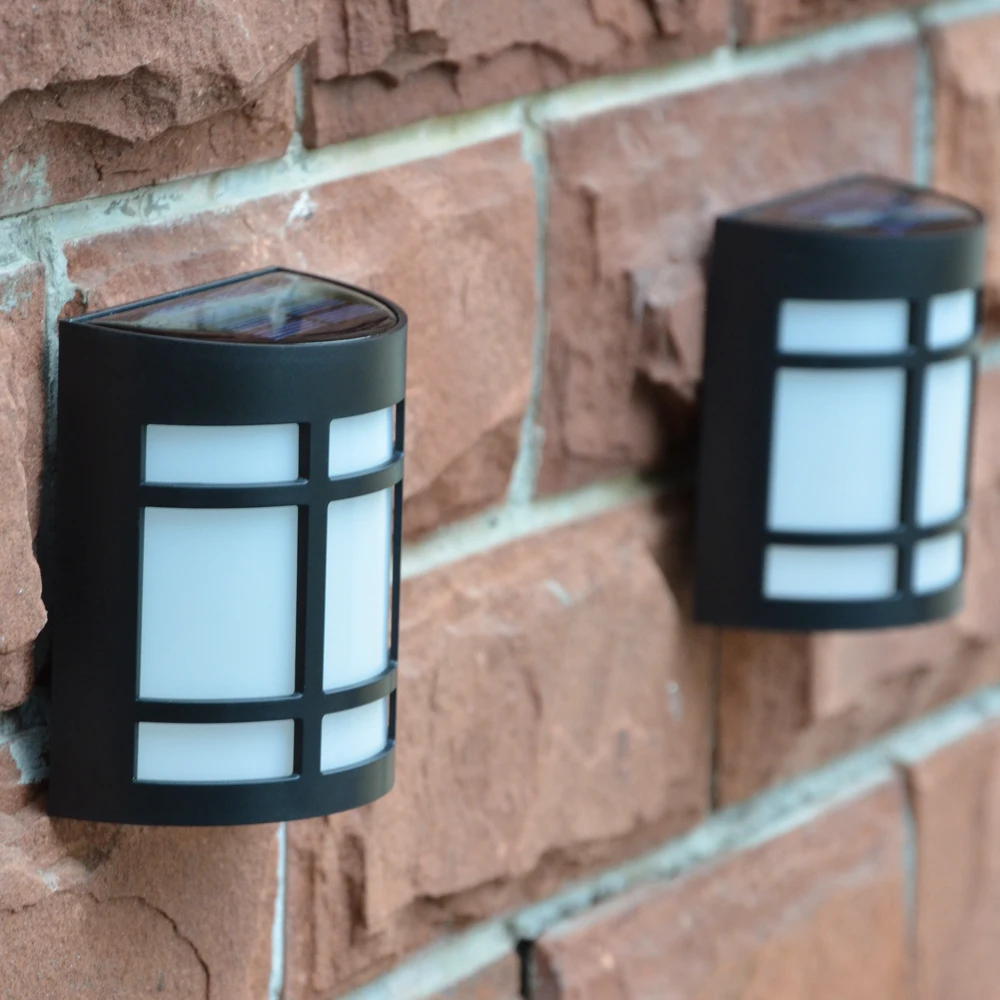 RGB Solar Led Garden Waterproof Porch Fence Outdoor Wall lights For Yard Garden