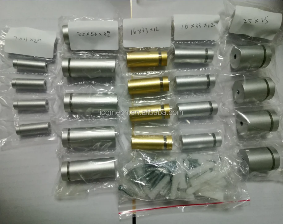 16*33 aluminum acrylic wall standoff sign holder