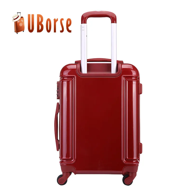 
Vintage style 4 piece abs trolley suitcase luggage, hard case plastic suitcase 