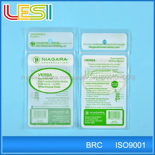 Resealable plastic ziplock bag with medical header custom unique design