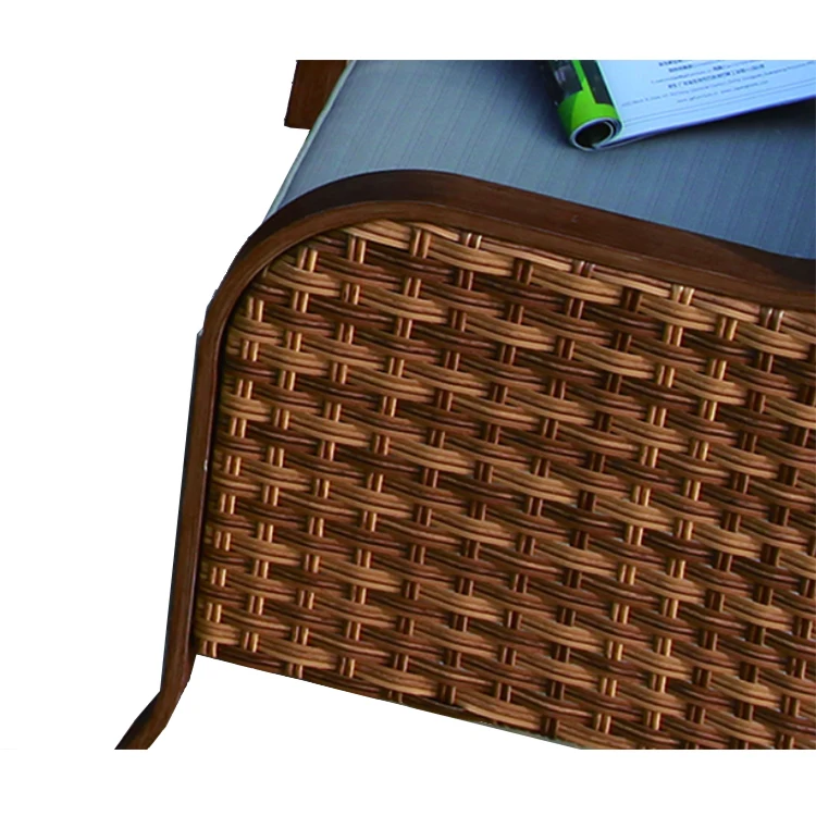 
7 Piece Patio Wicker Dining Set with Cushions Rattan Outdoor Furniture Outdoor 7 Piece Synthetic Wood/ Wicker Dining Set 