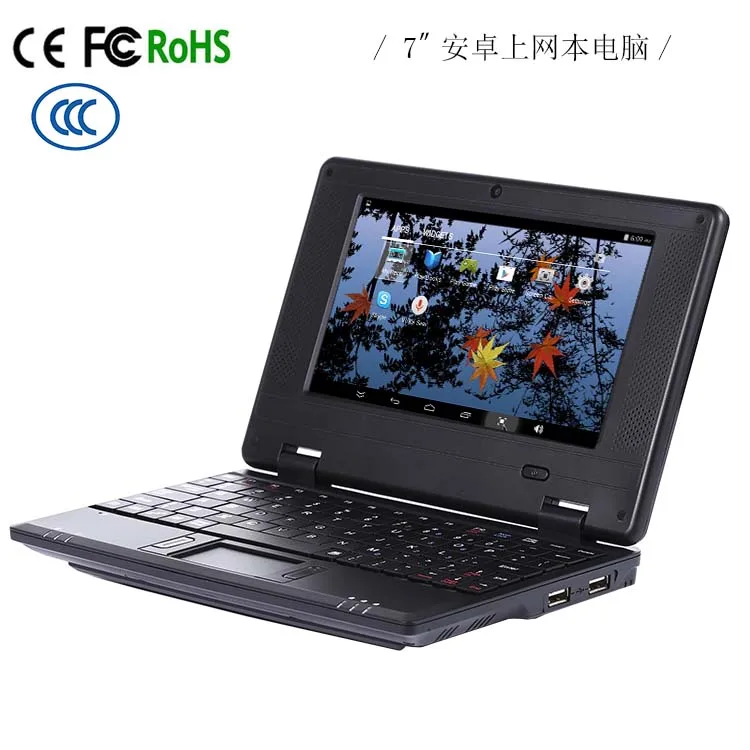 pc789 Hot sale Cheap Via 8880 7 inch Android 4.4 with 512/1G Ram, 4GB/8GB Netbook, Mini PC, notebooks, Laptop