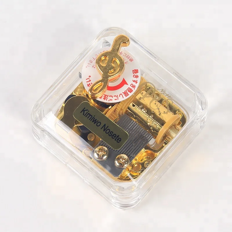 2017 new yunsheng music box movement acrylic gift