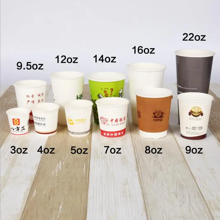 Factory Price Eco-friendly Custom Printed Disposable Party DIY Double Wall Craft Paper Coffee Cup