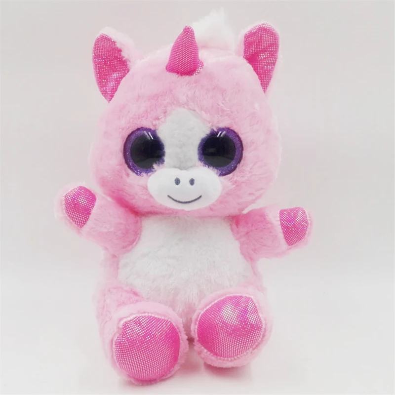 Pink Unicorn Plush Toy Cute Big Eyes Plush Unicorn Stuffed Toy