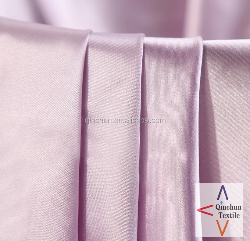 vacuum packed 25 yds per roll dress fabric polyester spandex satin taffeta fabric