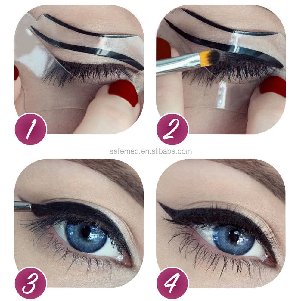 Трафарет для бровей 3 в 1, инструмент для быстрого макияжа, трафарет для бровей для женщин