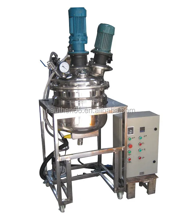 
Butter making machine 100L platform type vacuum emulsifying mixer 