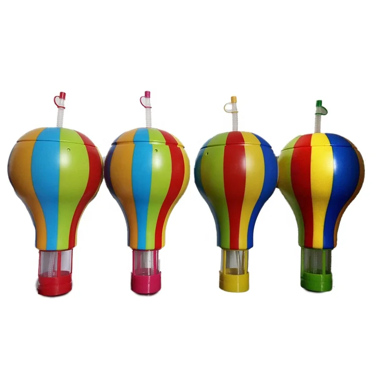 novelty custom design plastic drink cup with straw