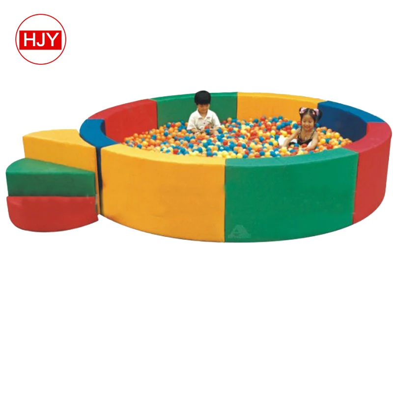 custom All white new design ball pit Kids Soft ball pool with slide Play for toddler