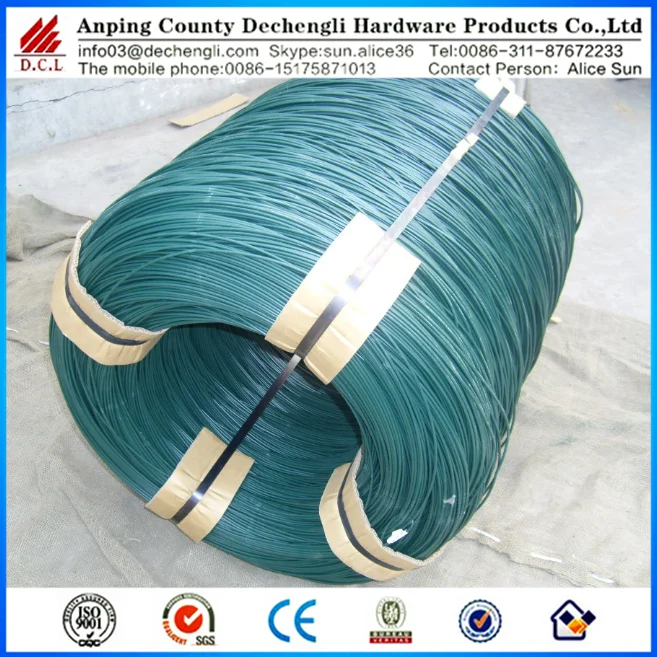 green /bule color pvc coated wire/wire hangers for sale