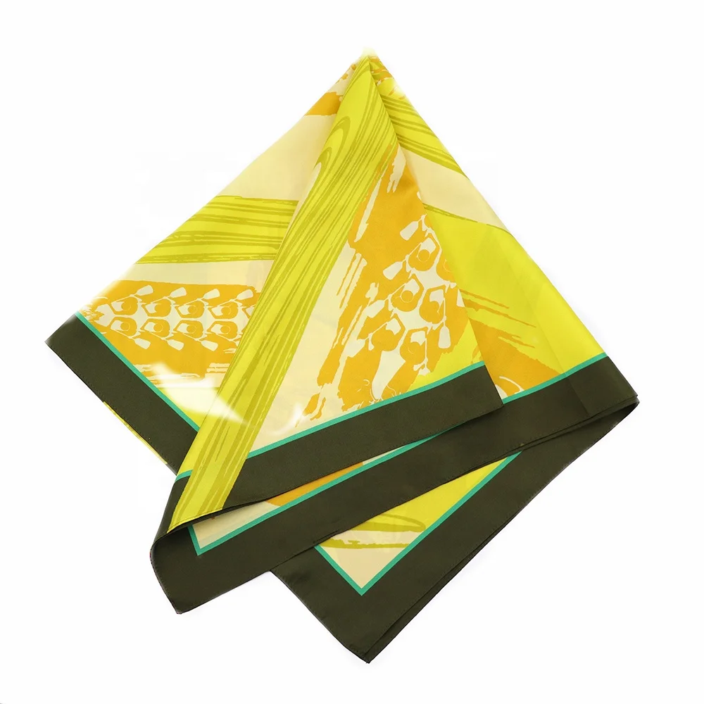 Уникальные квадратные шарфы Dragon Boat Race желтая Праздничная шаль шелковый шарф с принтом