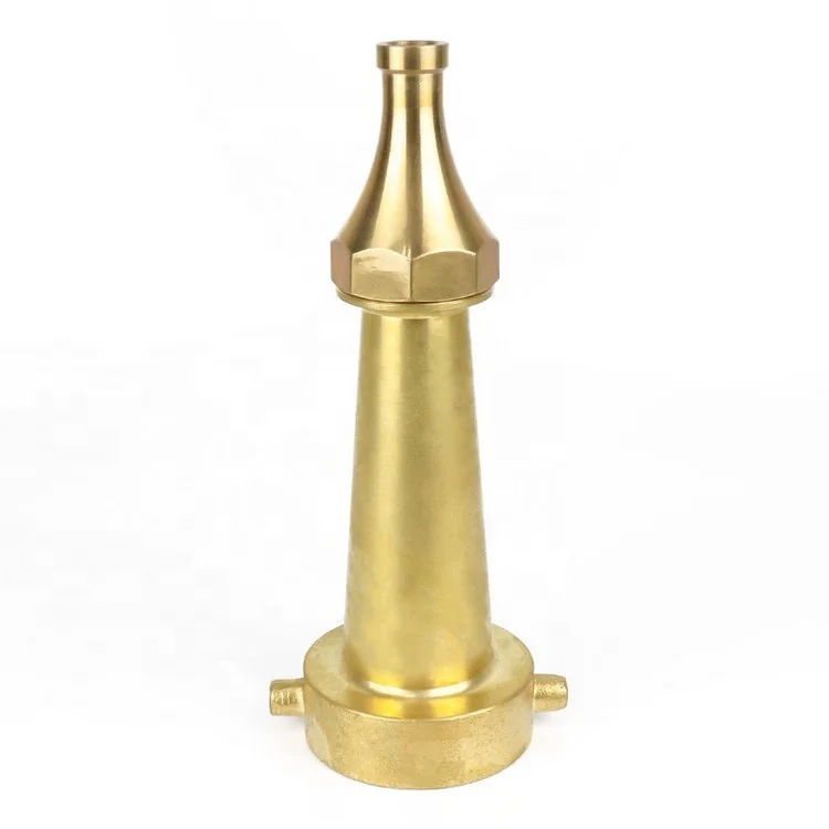 Best Selling 1.5 Inch NH Thread Spray Jet Nozzle Fire Hose Water Nozzle Brass Pin Lug Fire Hose Nozzle