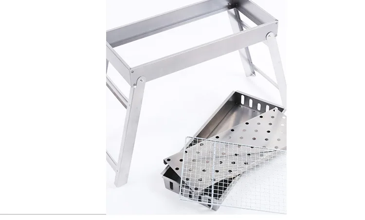 Unique large portable steel charcoal built in barbecues bbq machine grills