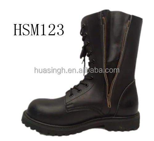 Thermal insulation genuine leather fire fighter industrial rescue fireproof boots