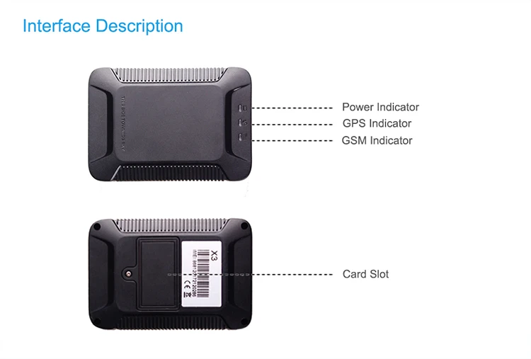 JIMI  X3 waterproof mini Gps tracking device with RFID and Fuel sensor