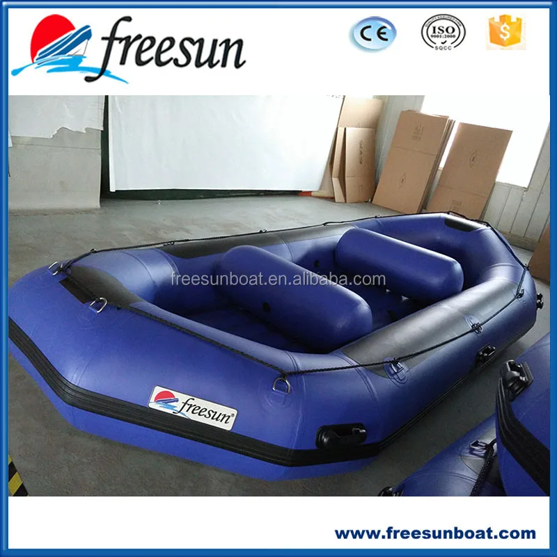 Waterplay Craft FREESUN Manufacturer wholesale 5678 persons Blue Inflatable Raft Motor Boats rescue rafting rowing drifting boat