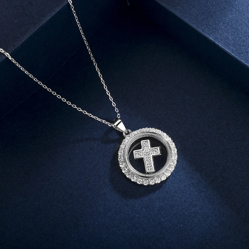 925 sterling silver jewellery pendant necklace valentines day gift rotatable pendant accessories wholesalers china (no chain)