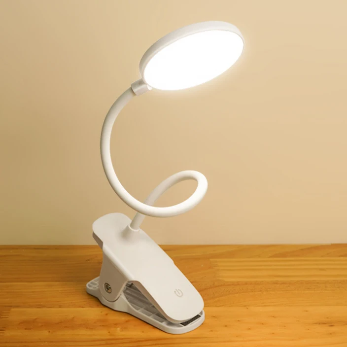 USB power supply clip table light lamp on desk For reading study