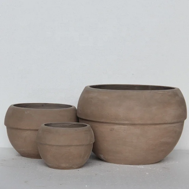 Large round flowerpot