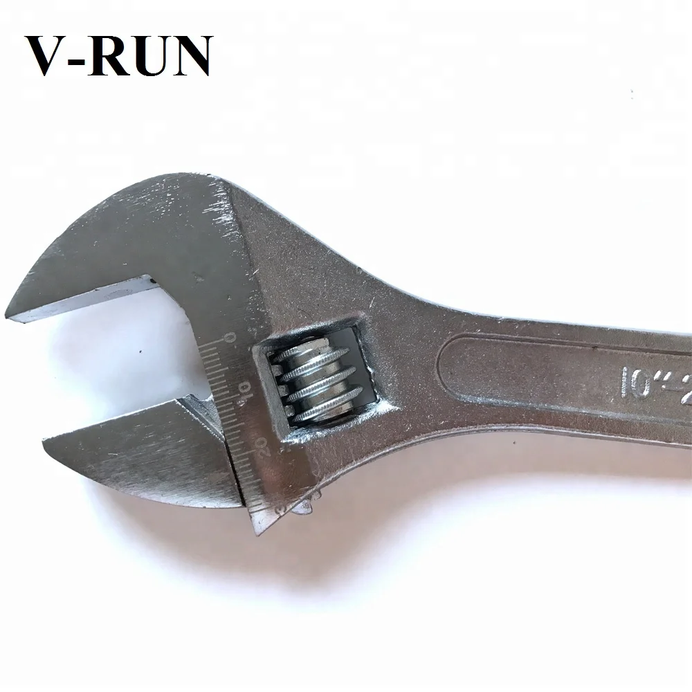 Low prices for drop forged HRB screw steel 10 inch adjustable wrench