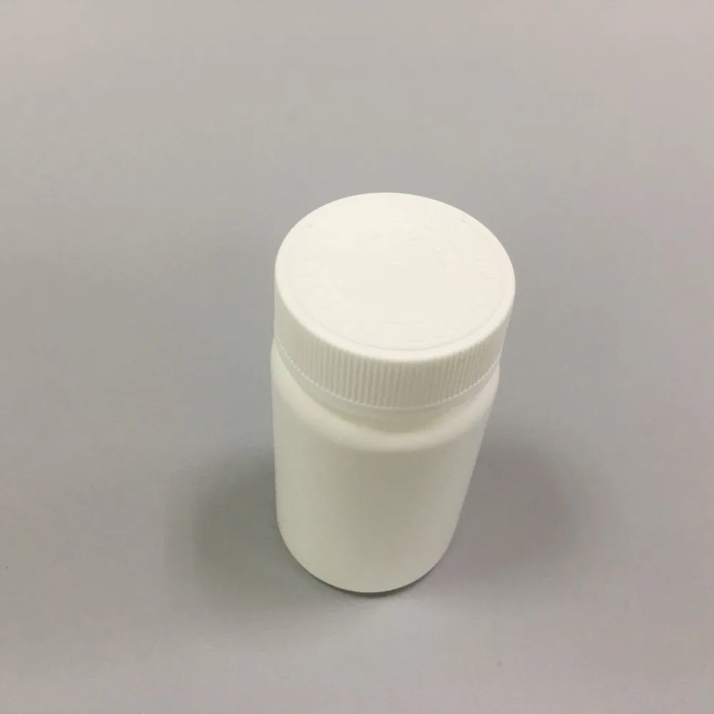 100ml White HDPE Medicine Bottle Plastic Pill Bottles with CRC cap