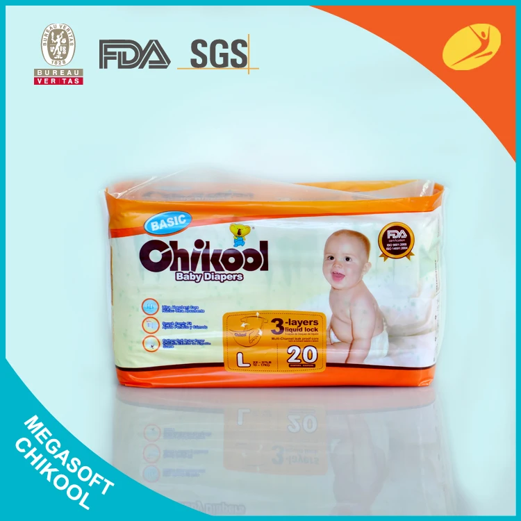 Chikool Good Quality Baby Diapers,clothlike Back Sheet Diapers for Baby Cloth Non Woven Fabric Babies Disposable Swim Diapers