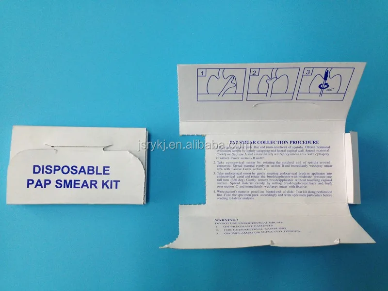 disposable sterile pap smear test kits gynecological cervical test