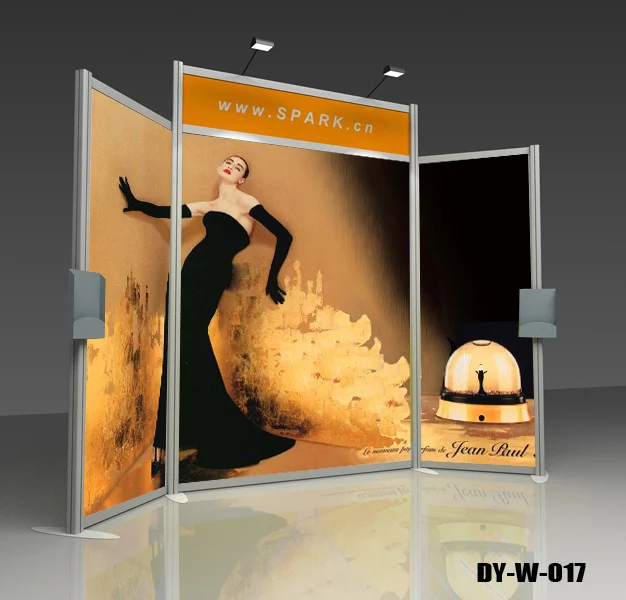 Custom 3x3 aluminum foldable exhibition stand modular exhibition booth