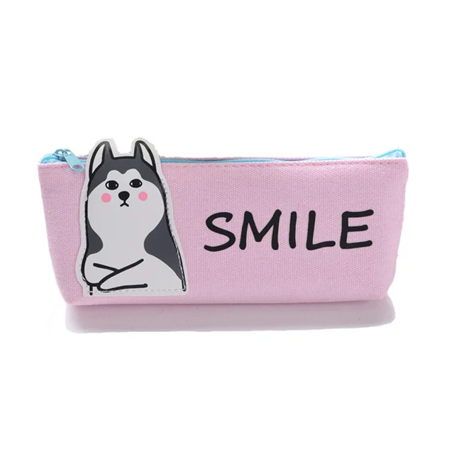 Creative Kids Animal Pencil Bag Triangle Canvas Stationery Backpack