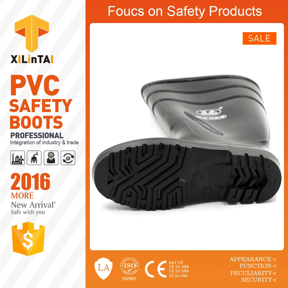 
2016 hot sale pvc safety boots for men and women 