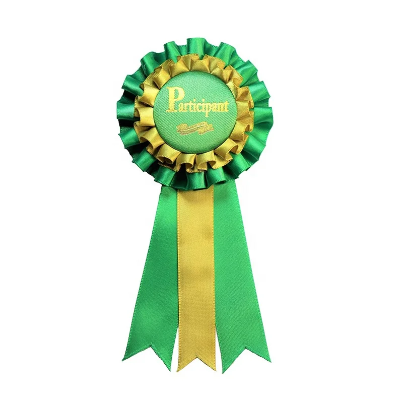 Custom Badge Ribbon Rosettes For Horse Show