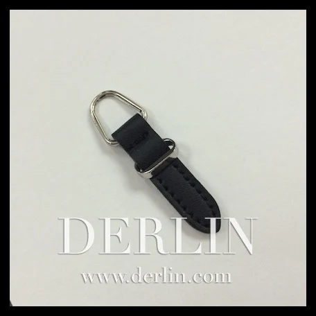 New Stylish Brown Leather PU Designer Slider Zipper Puller