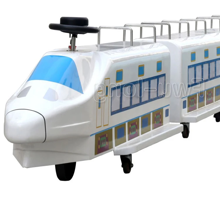 
China Manufactures FRP Shell cheap Theme Park Mall Rides Trackless Train 
