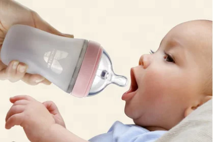 
Popular silicone 240ml Feeding water cup food grade silicone baby bottle 